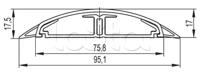 Кабель-канал 75x17 напольный CSP-F DKC 01331-0
